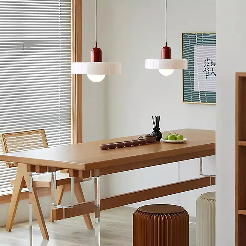 Bauhaus Aurelo Colored Glass Pendant Light For Dining Rooms