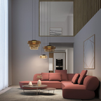 LumenCrest Bauhaus Style Glass Pendant Lamp For Kitchen Island