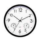 Rugged Retro Outdoor Clock With Temperature And Humidity Display