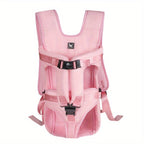 Borsa porta cane LumaTrail con vista frontale per avventure all'aperto