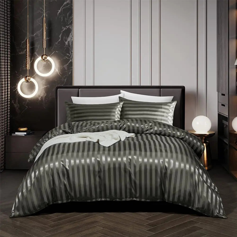 Povlak na přikrývku Velondra Satin Black pro ložnici dnes