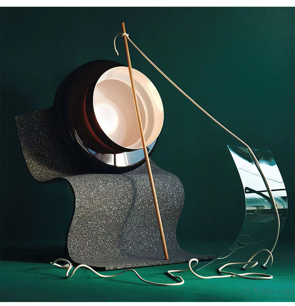 NovaLume modern pendellampa i blåsigt glas med dubbla volymer