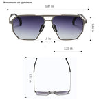 Cermin Mata Hitam Terpolarisasi UV400 LyraForge Gaya Aviator Titanium
