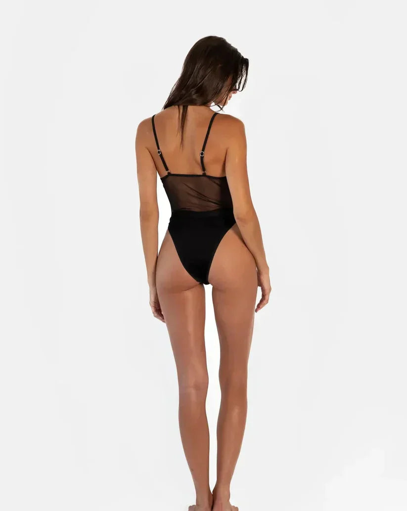 Maqesia Gennemsigtig Sol Bikini Til Strandgæster Uden Striber