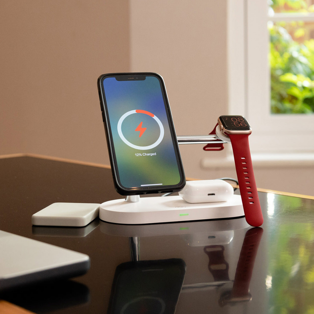 QuattroCharge All In One MagSafe Wireless Charger For iPhone, Apple Watch And Buds
