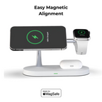 QuattroCharge All In One MagSafe Wireless Charger For iPhone, Apple Watch And Buds