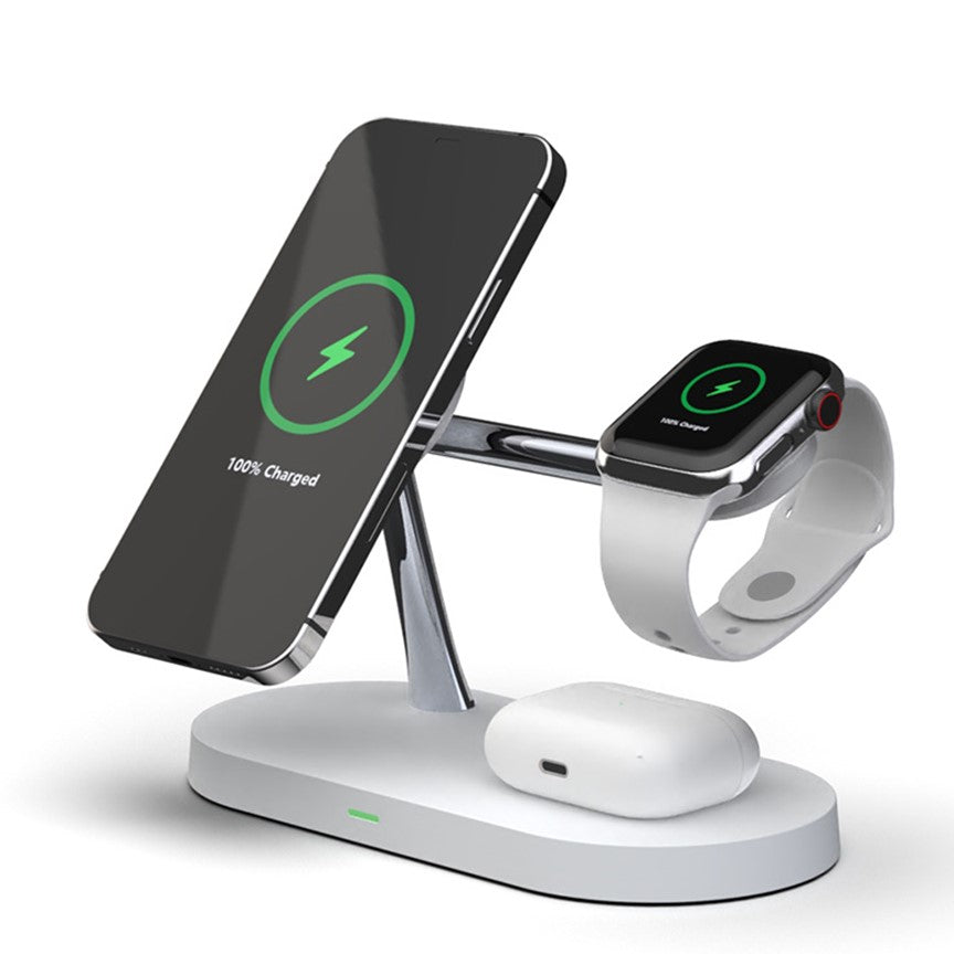 QuattroCharge All In One MagSafe Wireless Charger For iPhone, Apple Watch And Buds