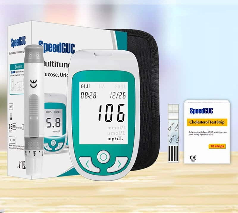 AstraGuard 3-In-1 Test Kit For Cholesterol, Glucose Uric Acid