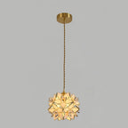 AuroraCapiz Natural Capiz Pendant Light With Handcrafted Finish