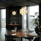 AuroraCapiz Natural Capiz Pendant Light With Handcrafted Finish