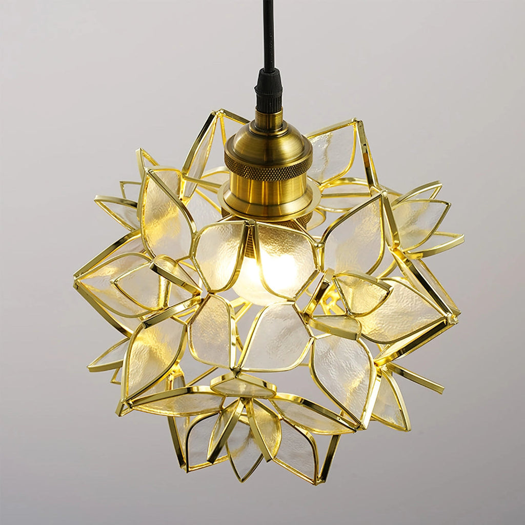 AuroraCapiz Natural Capiz Pendant Light With Handcrafted Finish