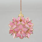AuroraCapiz Natural Capiz Pendant Light With Handcrafted Finish