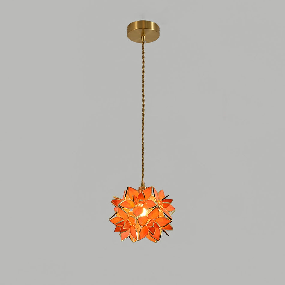 AuroraCapiz Natural Capiz Pendant Light With Handcrafted Finish