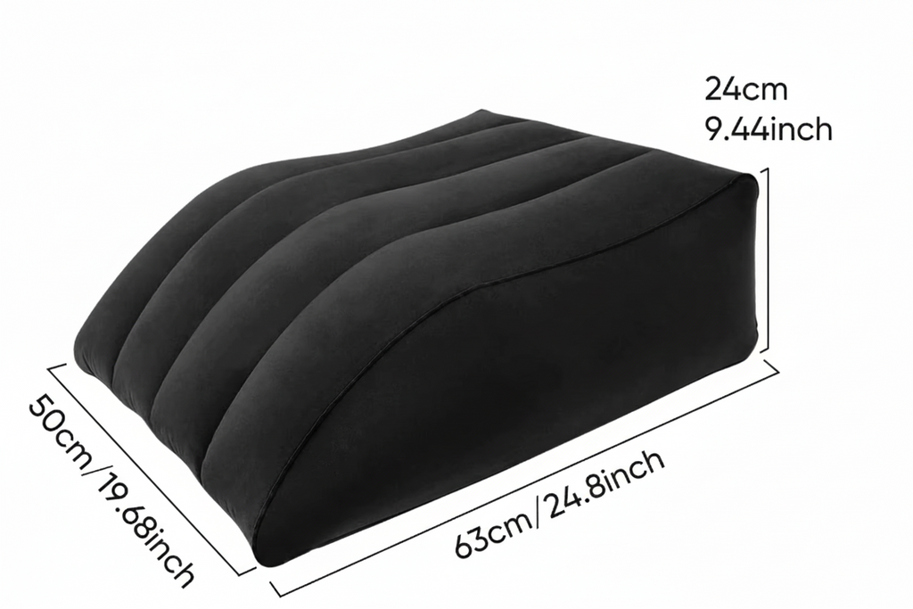 Almohada cuña inflable para elevación de piernas a 45 grados para mayor comodidad