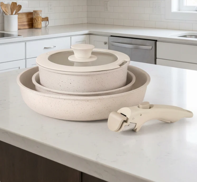 Kompaktowy zestaw naczyń ceramicznych do małych kuchni, nietoksyczne niezbędniki