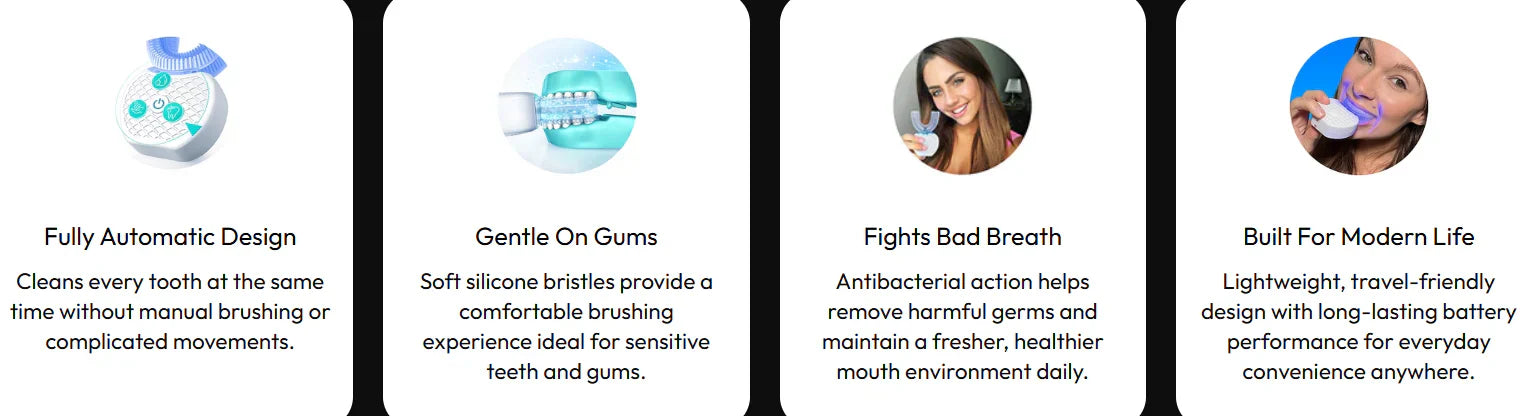 Automatic Full-Mouth Toothbrush for a 30-Second Clean and Daily Gum Care