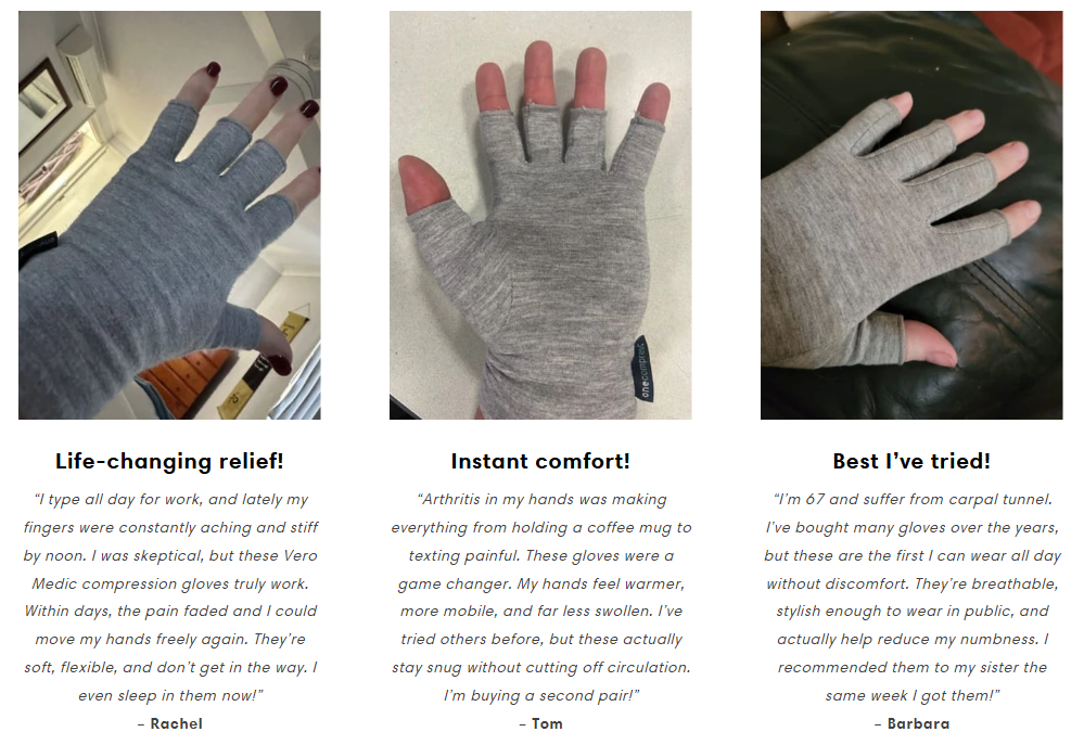 Breathable Compression Gloves for Hand Comfort and Daily Support