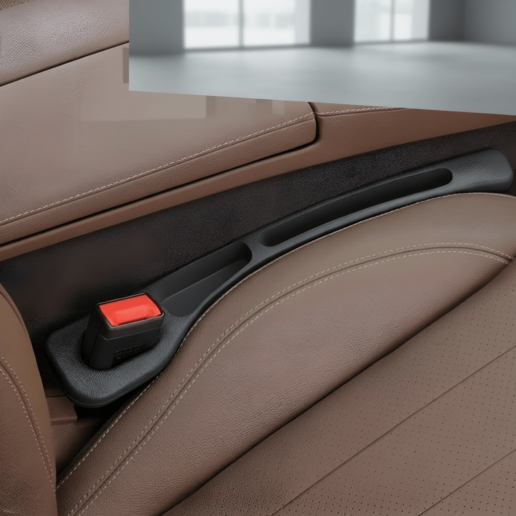 Leather Car Seat Gap Organizer For Small Item Storage