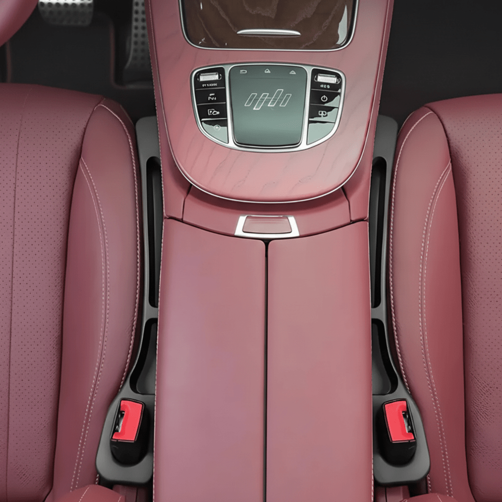 Leather Car Seat Gap Organizer For Small Item Storage