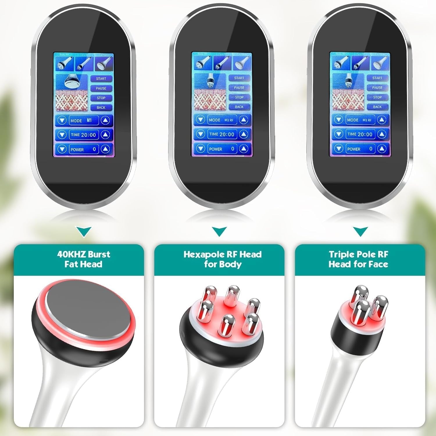 Home Ultrasonic Cavitation And RF Slimming Device For Fat Reduction And Tightening