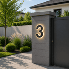 Customizable LED House Numbers for Elegant Home Identification