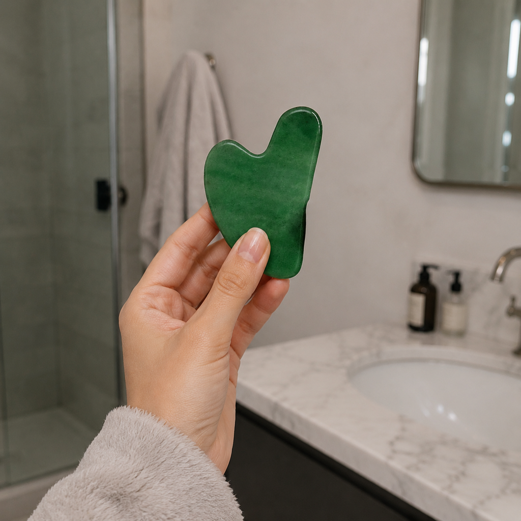 Authentic Jade Gua Sha Facial Massager Tool