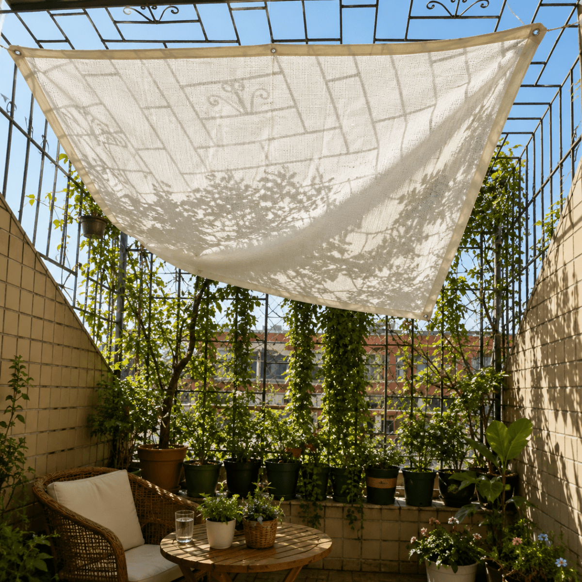 Shading net for terrace, balcony, and yard