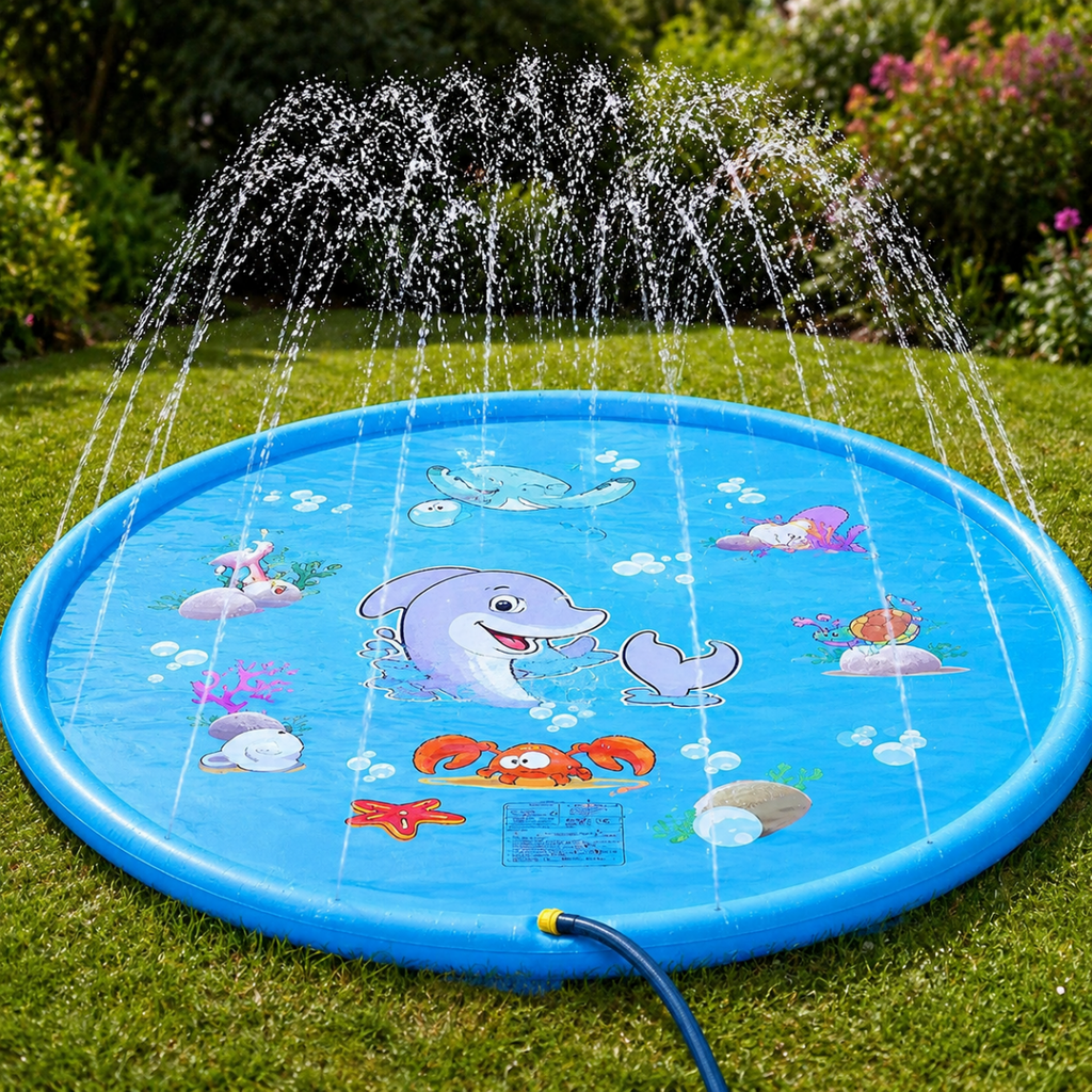 Inflatable Water Play Mat for Fun Outdoor Enjoyment