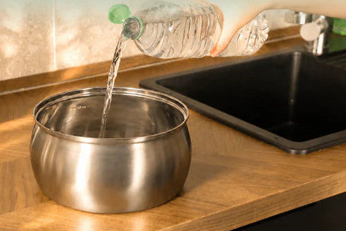 Stainless Steel Cat Water Fountain with Silent Pump & Multi-Stage Filter