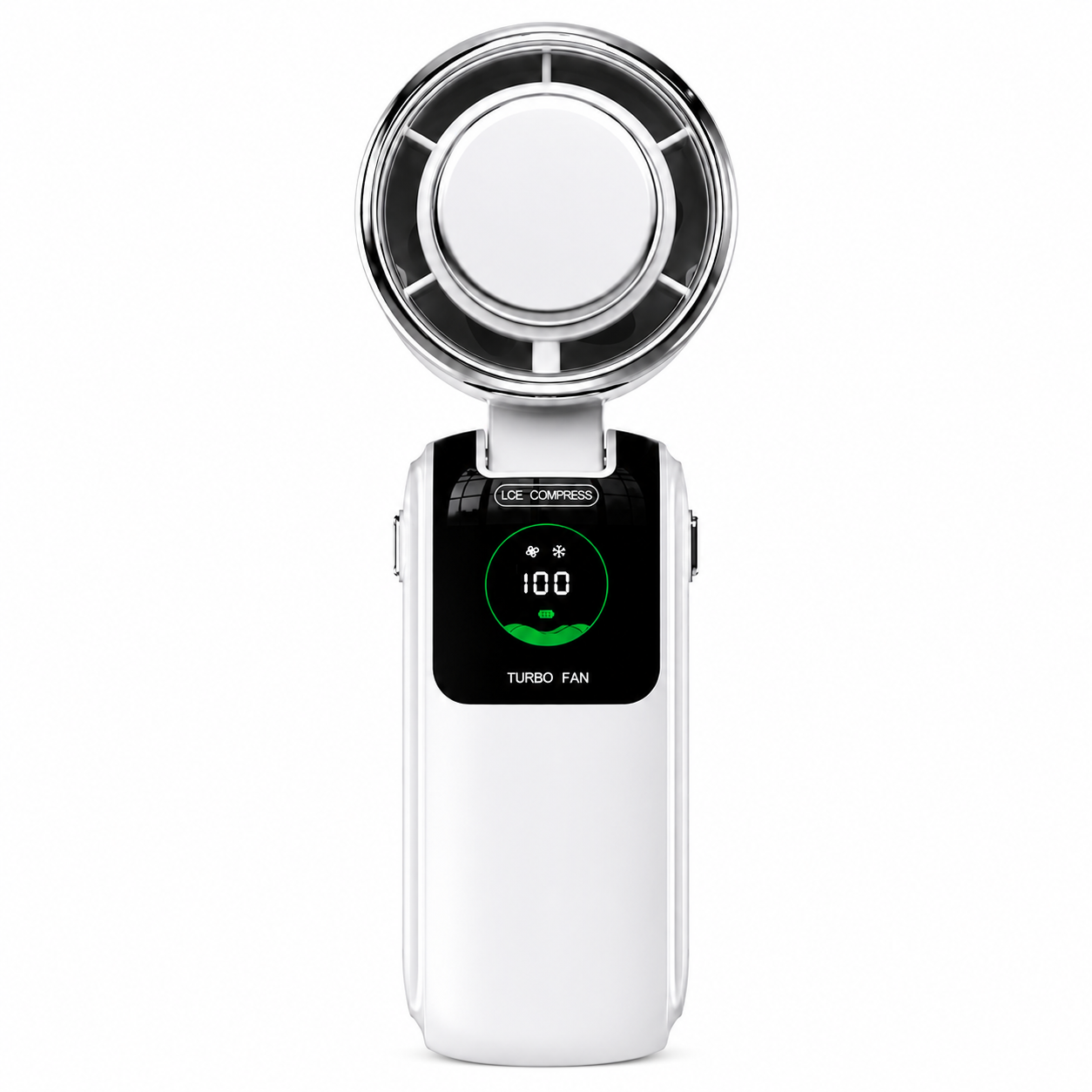 Cool On The Go – Ventilateur pliable à main et à porter autour du cou avec plaque refroidissante TEC Ice-Cool