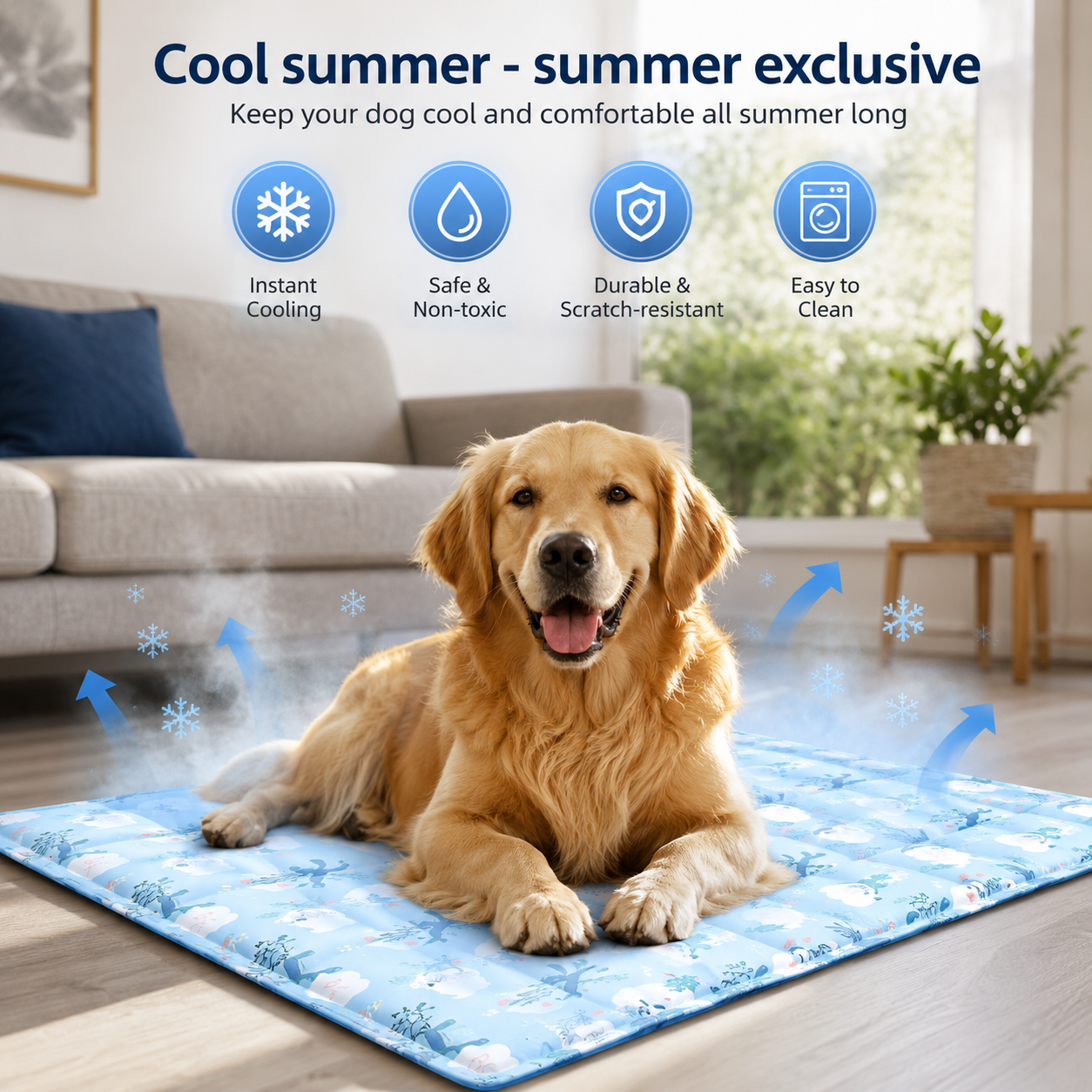 ChillPaws ペット用冷却マット ゲル注入セルフクーリングパッド 犬と猫用