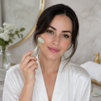 Authentic White Jade Roller and Gua Sha Set
