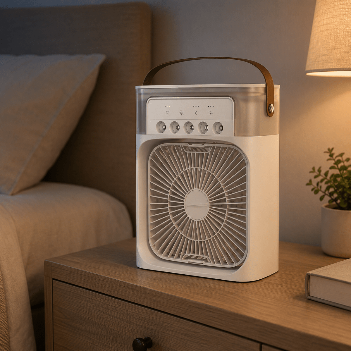 Ventilátor s funkcí chlazení a zvlhčování