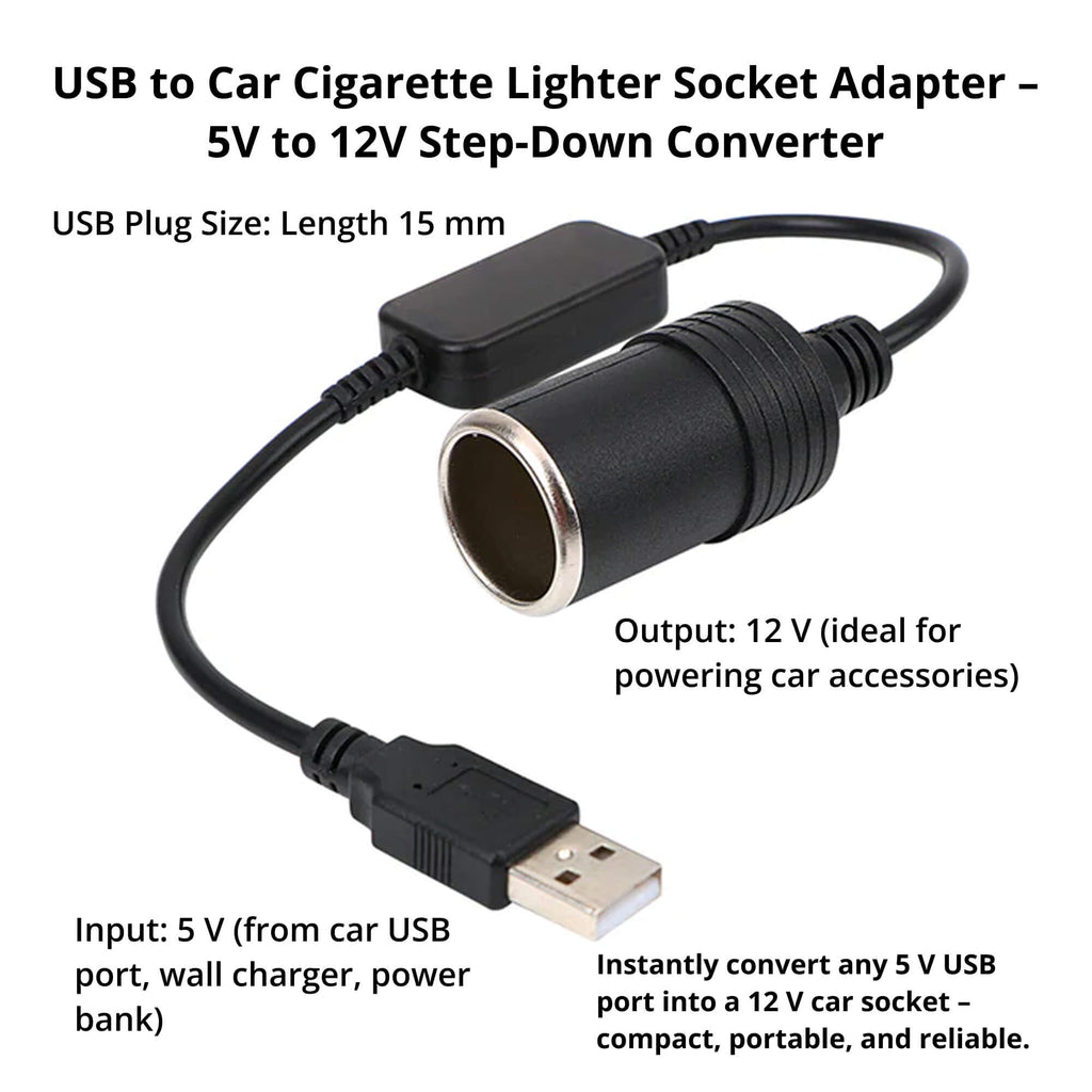 VoltMate USB 12V Steckdosenadapter für tragbare Geräte