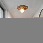 Aurelia Opal Globe Ceiling Light In Vintage Farmhouse Style
