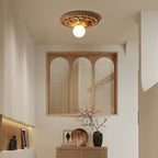 Aurelia Opal Globe Ceiling Light In Vintage Farmhouse Style