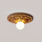 Aurelia Opal Globe Ceiling Light In Vintage Farmhouse Style