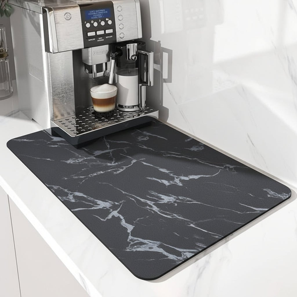 Superabsorberende kaffebarmåtte med pletfri, hurtig tørring og nem rengøring