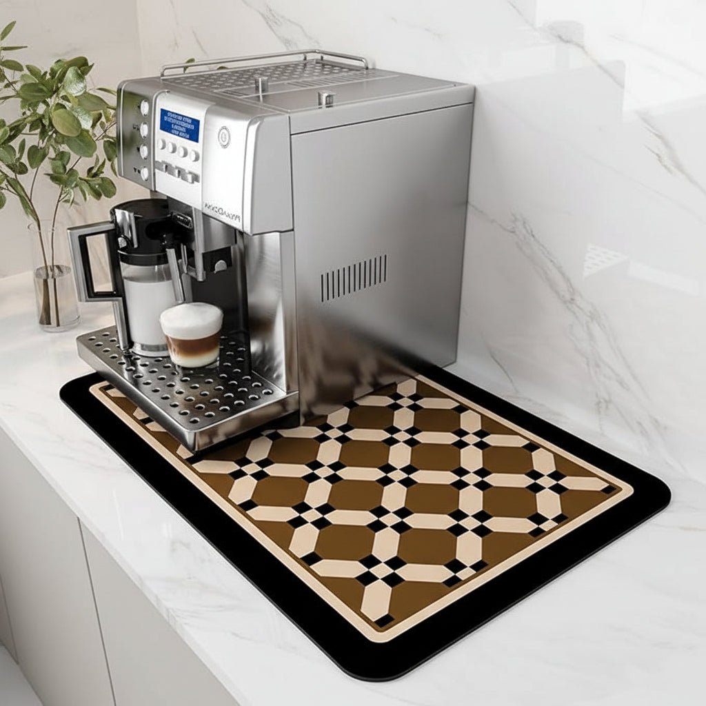 Superabsorberende kaffebarmåtte med pletfri, hurtig tørring og nem rengøring