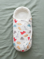 Hooded Pure Cotton Baby Swaddle Wrap