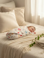 Hooded Pure Cotton Baby Swaddle Wrap