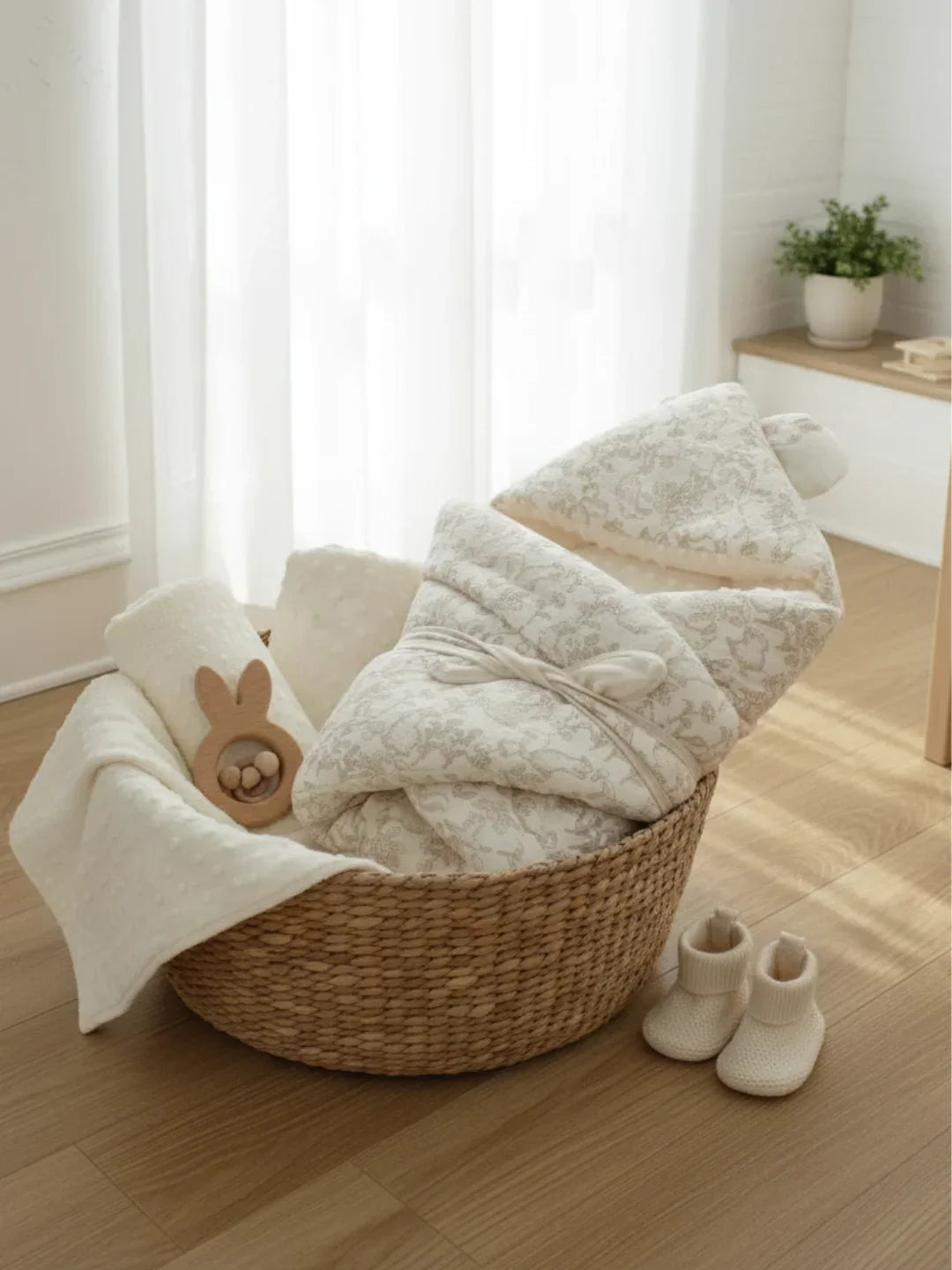 Premium 100% Cotton Baby Swaddle Blanket