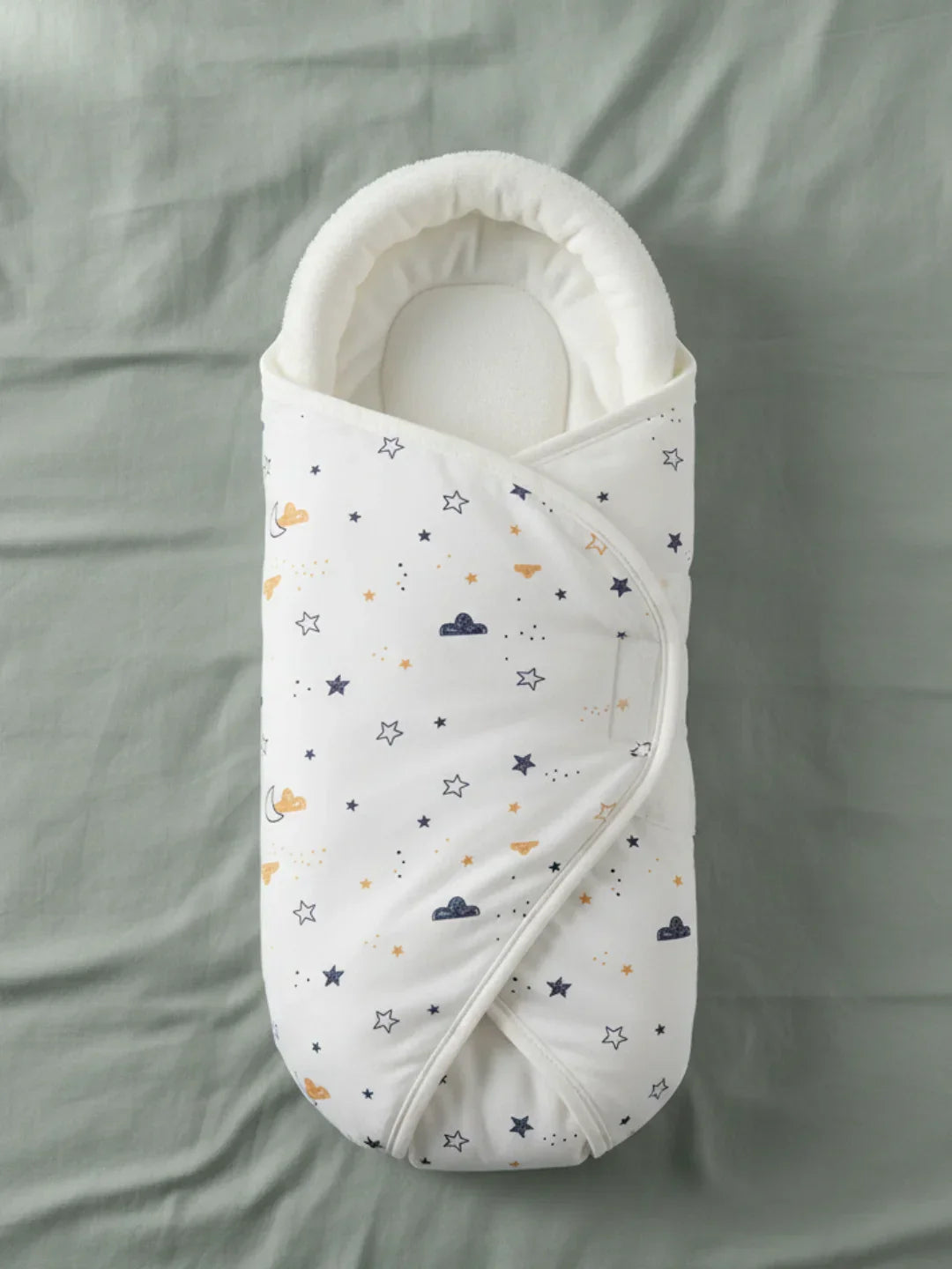 Hooded Pure Cotton Baby Swaddle Wrap