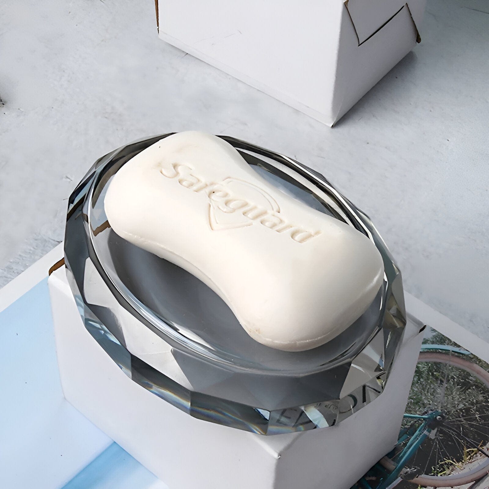 LumaGlass Elite Crystal Bath Accessory Collection For Elegant Bathrooms