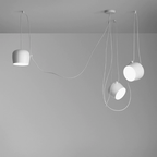 LumaDrum Pendellampa med kabel och strömmatad glödlampa
