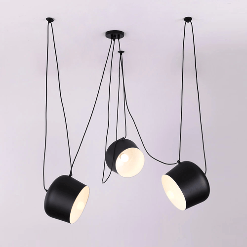 LumaDrum Pendelleuchte mit Kabel und stromversorgter Lampenfassung