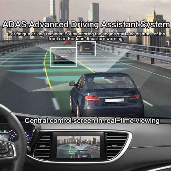 Configuração Dupla de Câmara para Carro com Vista Frontal e Câmara Traseira Edição Pro
