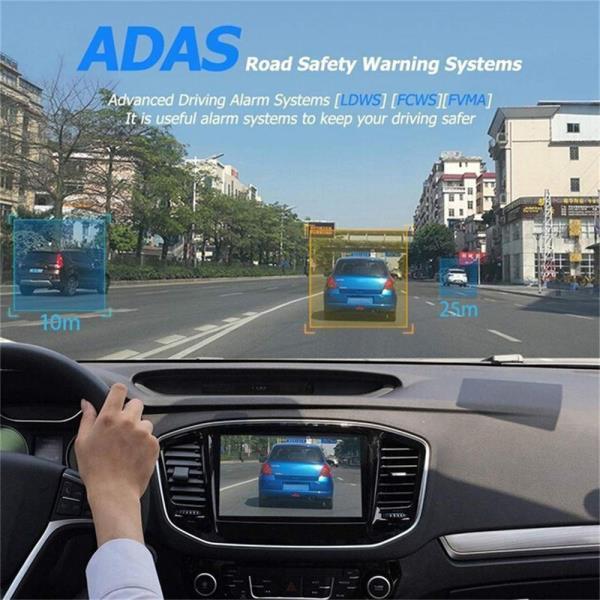 Configuração Dupla de Câmara para Carro com Vista Frontal e Câmara Traseira Edição Pro