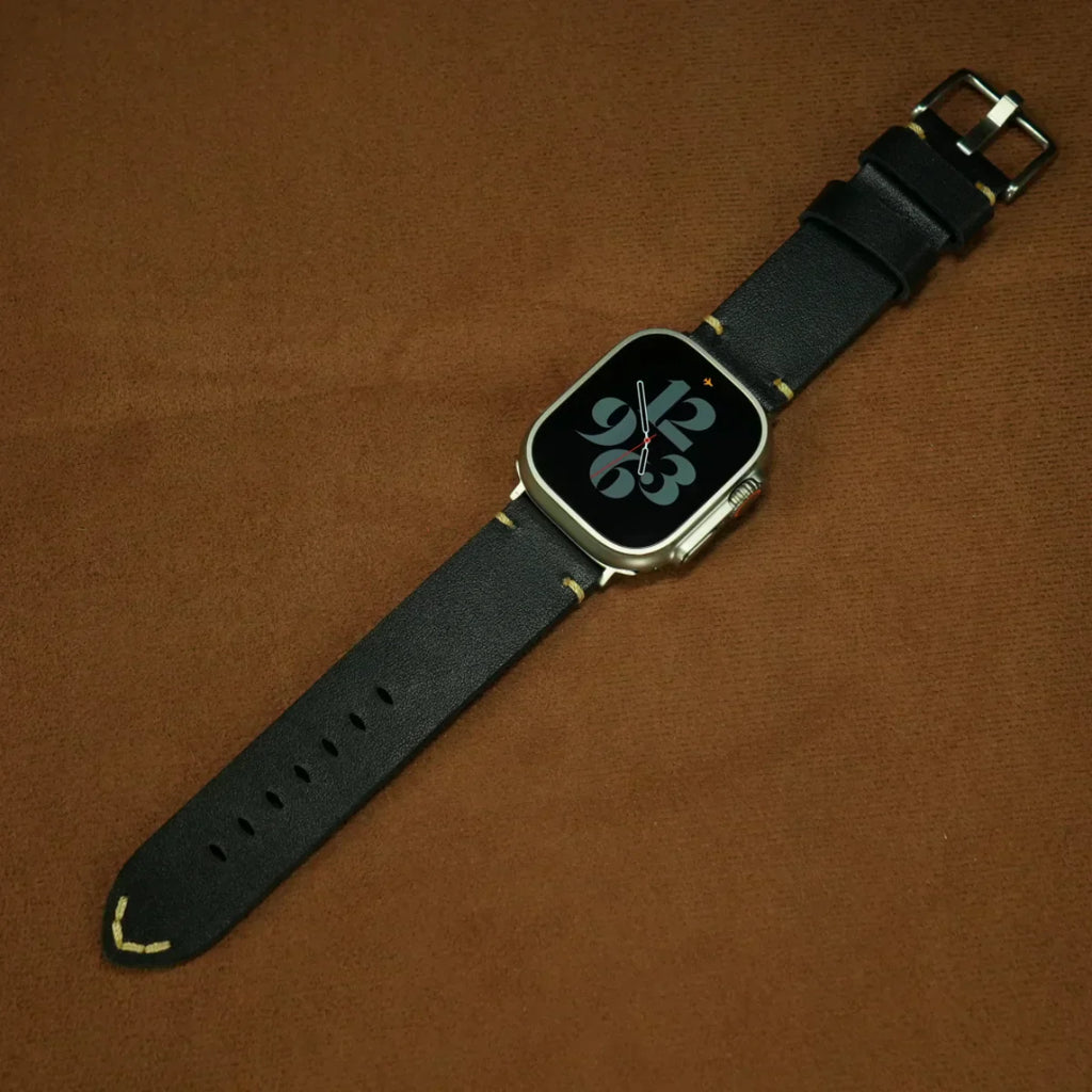 Cinturino in pelle Marlo per Apple Watch in stile classico senza tempo