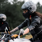 Helmet Modular Berkembar Lensa Vintage Bersertifikat DOT ECE Untuk Penunggang, Bernafas